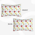 thumbnail image 4 of YFYANG Super Soft Rectangular Plush Cushion Cover (Without Pillow Insert), Romantic Love Doodle Comfort and Non-Pilling Hidden Zip Bedroom Sofa Pillowcases, 20"x30", 4 of 9
