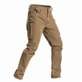 thumbnail image 7 of Fabrcox Mens Pants Cargo Waterproof Hiking Pants Outdoor Running Athletic Breathable Big and Tall Straight Leg Mens Work Pant with Pockets Brown XL, 7 of 7