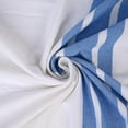 thumbnail image 4 of Linteum Textile Cotton Blended 70x90 in Hospital Bath Blanket, 1.75 lb. White-Blue Stripe, 4 of 7