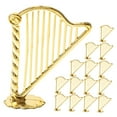 thumbnail image 6 of MLINS 30pcs Mini Harp Instrument Model Miniature Harp Ornaments Small Harp Instrument Christmas Tree Hanging Decor Mini Musical Instrument Ornaments For Holiday Decor, 6 of 7