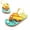 1-Light Yellow74, variant on Elegyee Baby Boys Summer Flip Flops Casual Cartoon Print Elastic Strap Lightweight Slippers