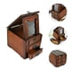 thumbnail image 3 of Joyero de madera con espejo, estilo chino, para anillos, collares y pendientes., 3 of 7