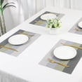 thumbnail image 7 of Unique Bargains 6 Pack Rectangle Placemat for Dining Table Decor Wipeable Table Mat Green, 7 of 7
