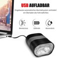 thumbnail image 3 of Luz LED para cabeza de bicicleta, luz delantera impermeable recargable por USB, linterna para bicicleta de 3200mAh, 3 of 7