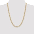 thumbnail image 4 of Auriga Fine Jewelry 14K Yellow Gold 6.25mm Figaro Chain Necklace 24 inch for Women, 4 of 6
