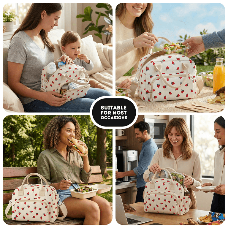 Gocvo Insulated Corduroy Lunch Bag for Women photo 5