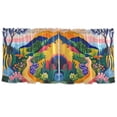 thumbnail image 7 of Yayeee Kitchen Curtains Tier Set of 2 Light Filtering 57"x36" Over Sink Window Panels, Art Path, 7 of 7