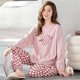 thumbnail image 3 of Pijamas de mujer de otoño de manga larga con estampado de corazón ropa de dormir de invierno ropa de dormir pijamas ropa de descanso encantador traje suelto, 3 of 5