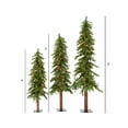 thumbnail image 2 of Vickerman 4' 5' 6' Natural Alpine Artificial Christmas Tree Set, Multi-colored LED Lights, Set of 3, 2 of 3