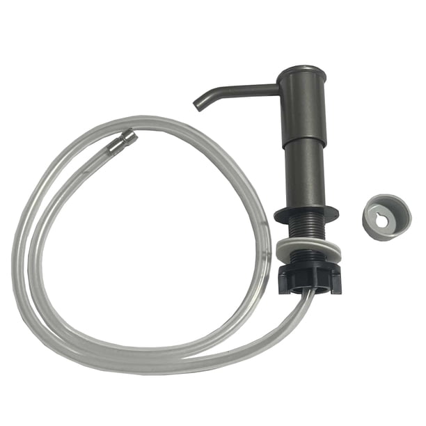 Yuarrent Dispensador de jabón de acero inoxidable duradero para fregadero de cocina, resistente a la corrosión. Cocina y Comedor gris bronce