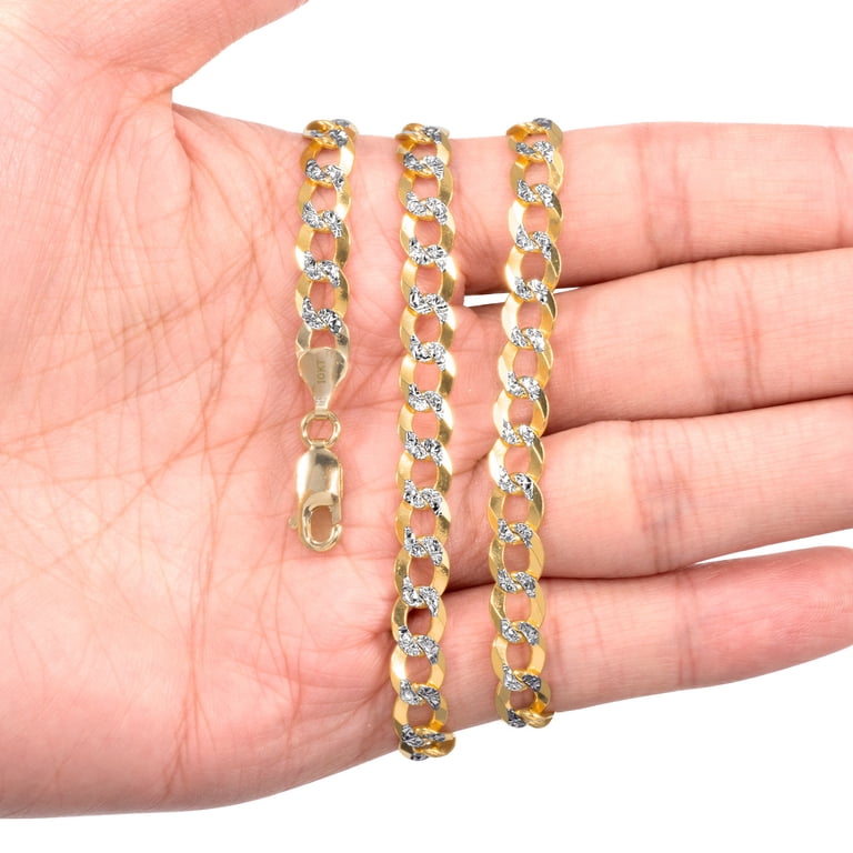 Sonia Jewels 10k Yellow Gold 5.35mm Figaro Chain