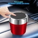 thumbnail image 5 of Cenicero automotriz con revestimiento interior de metal y tapa abierta. Cenicero automotriz con luz LED y retardante de llama. Cenicero automotriz de metal., 5 of 7