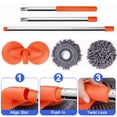 thumbnail image 7 of cisilov Car Duster, 360° Rotating Chenille Car Cleaning Brush with Telescopic Handle, Detachable Soft Mop Head, Scratch-Free for Car, Truck, SUV, RV, Home Use, 7 of 7
