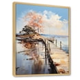 thumbnail image 2 of Designart "Seaside Serenity Capturing Piers and Docks I" Nautical & Beach Floater Framed Wall Art Living Room, 2 of 7