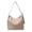 Khaki, variant on Faraee Suede Shoulder Bag for Women Slouchy Tote Bags Purse Trendy Crescent Crossbody Handbag Top Handle Satchels Black