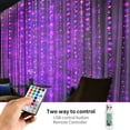 thumbnail image 4 of Inadays Window Curtain String Lights, 200 LED 16 Colors Christmas Rainbow RGB Color Changing Fairy Light, 9.8x6.6Ft, 8 Modes with Remote, USB Plug for Xmas, Wedding, Party, Indoor Outdoor Decor, 4 of 9