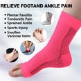 thumbnail image 3 of 4 Pairs Open Toe Adjustable Ankle Brace Compression Sleeves with Arch Support for Women & Men , Relief for Swelling, Plantar Fasciitis, and Sprains – Step into Comfort and Stability, 3 of 7