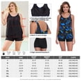 thumbnail image 3 of RELLECIGA Women's Mesh Tankini with Shorts Swimsuit 2 Piece Bathing Suits for Women, 3 of 8