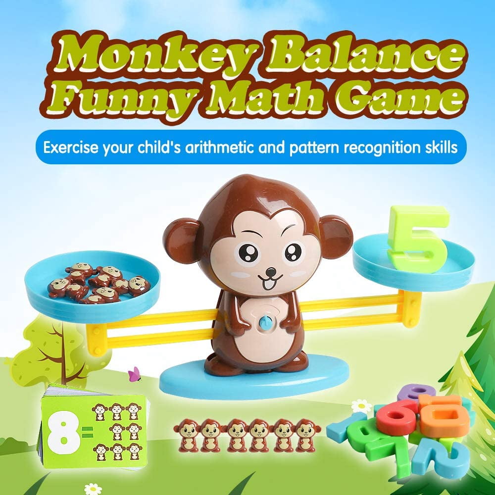 Christmas gift,Balance Math Game Counting Toy Monkey Balance Cool Math Game  for Girls & Boys Fun,Educational Children's Gift & Kids Toy Learning Ages  3+ - Walmart.com