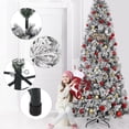 thumbnail image 4 of 7.5 ft Prelit Snow Flocked Christmas Tree with 350 Warm White LED Lights, Artificial Christmas Tree, Metal Stand and Hinged Branches,for Home Office Party Decoration, 4 of 8