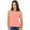 Neon Coral, variant on True Rock Jr Women's Alexa High Low Racerback Tank Top (Neonpeach, XX-Large)