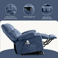 thumbnail image 6 of JONPONY Power Lift Recliner Chair Recliners for Elderly with Heat and Massage Recliner Chair for Living Room with Infinite Position and Side Pocket,USB Charge Port,Blue, 6 of 13