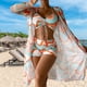 thumbnail image 5 of Conjunto de bikini para mujer Ins Trajes de baño de 3 piezas Correa de espagueti con cubierta de manga larga FLhrweasw Para estrenar, 5 of 7