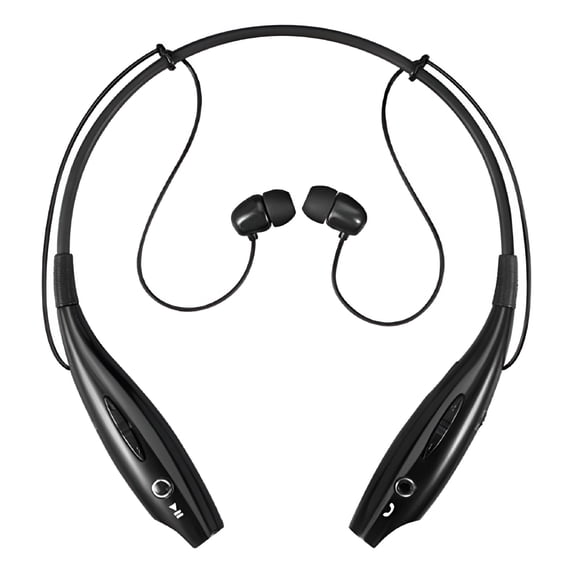 GJX 2026 New Neckband Headphones Around Wireless Headset with Noise Cancelling Microphones Earbuds for Clear Calls,Work/Driving/Video Conference,Compatible with Cellphones/Pc/Tablet