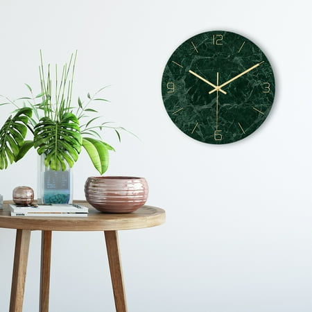Modern Pattern Wall Clock | 12 Inch Square Acrylic Silent Quartz Clock | Frameless Design for Living Room & Bedroom Decor | Battery Not Included