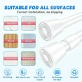 thumbnail image 4 of Tension Rod 41-75" Pack of 2, Rust-Resistance Adjustable Spring No Drilling Curtain Tension Rod for Windows Cabinet Wardrobe Closet, 7/8 Diameter, White, 4 of 9