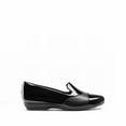 thumbnail image 3 of Women's Chunky Heel Loafers Slip-On Shoes Platform with Memory Foam Cushion, Round Toe & Chain Detail, 3 of 6
