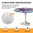 thumbnail image 6 of Octopus Tentacles Elastic Fitted Round Table Cover Sea Ocean Animal Underwater Marine Life Waterproof Outdoor Tablecloth for Holiday Party, Picnic, Patio & Dining Fits Tables Up to 55"-60", 6 of 8