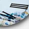 thumbnail image 3 of Designart 'Small Town In Winter Times' Traditional Wall Clock, 3 of 5
