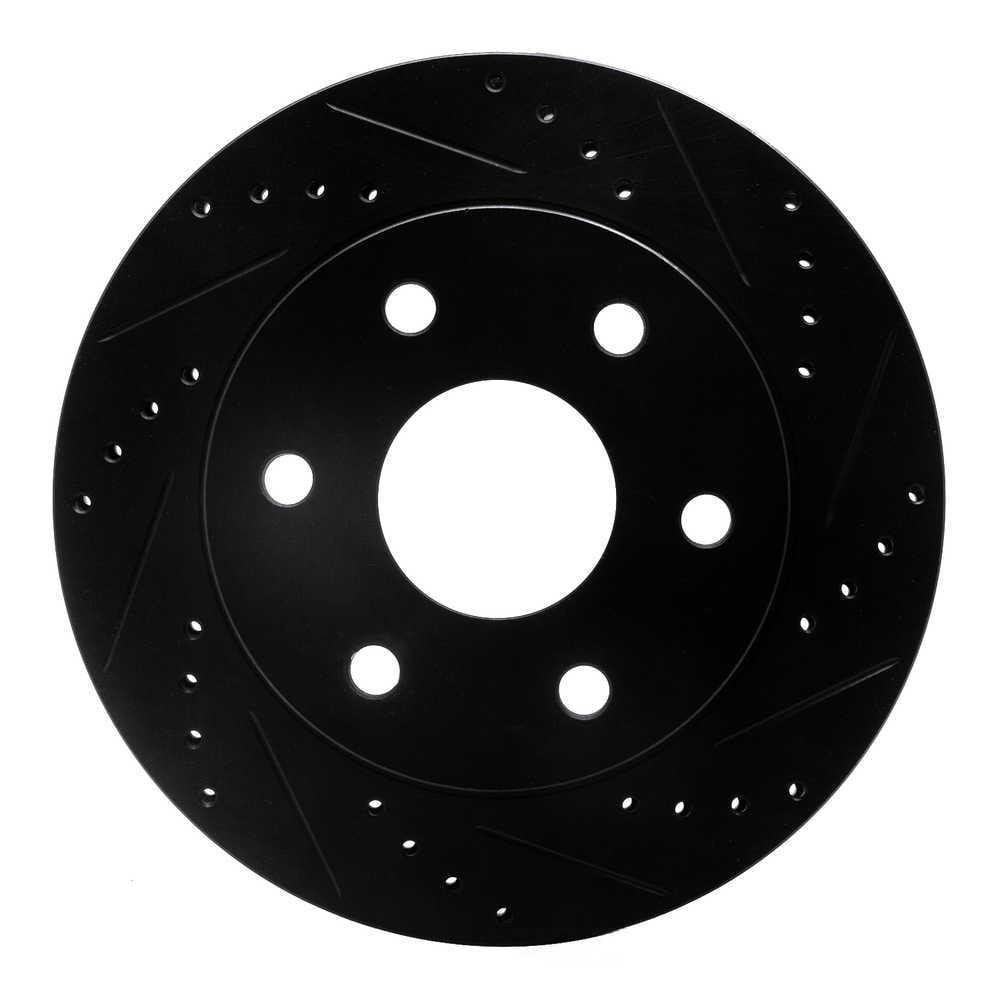 Dynamic Friction Company 633-54289R DFC Brake Rotor - Drilled And Slotted - Black