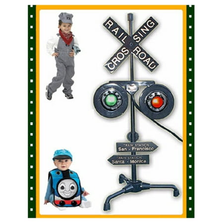 Crossing Lamp - New Rail Road Crossing Light Train Accessory Table Lamp