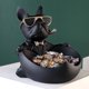 thumbnail image 2 of French Bulldog Statue Cool Dog Figurine Creative Storage Box For Key Jewelry Remote Contro Candy Home Table Decoration, 2 of 3