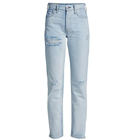 rag & bone Women's Maya High Rise Slim Fit Montauk with Holes Jeans