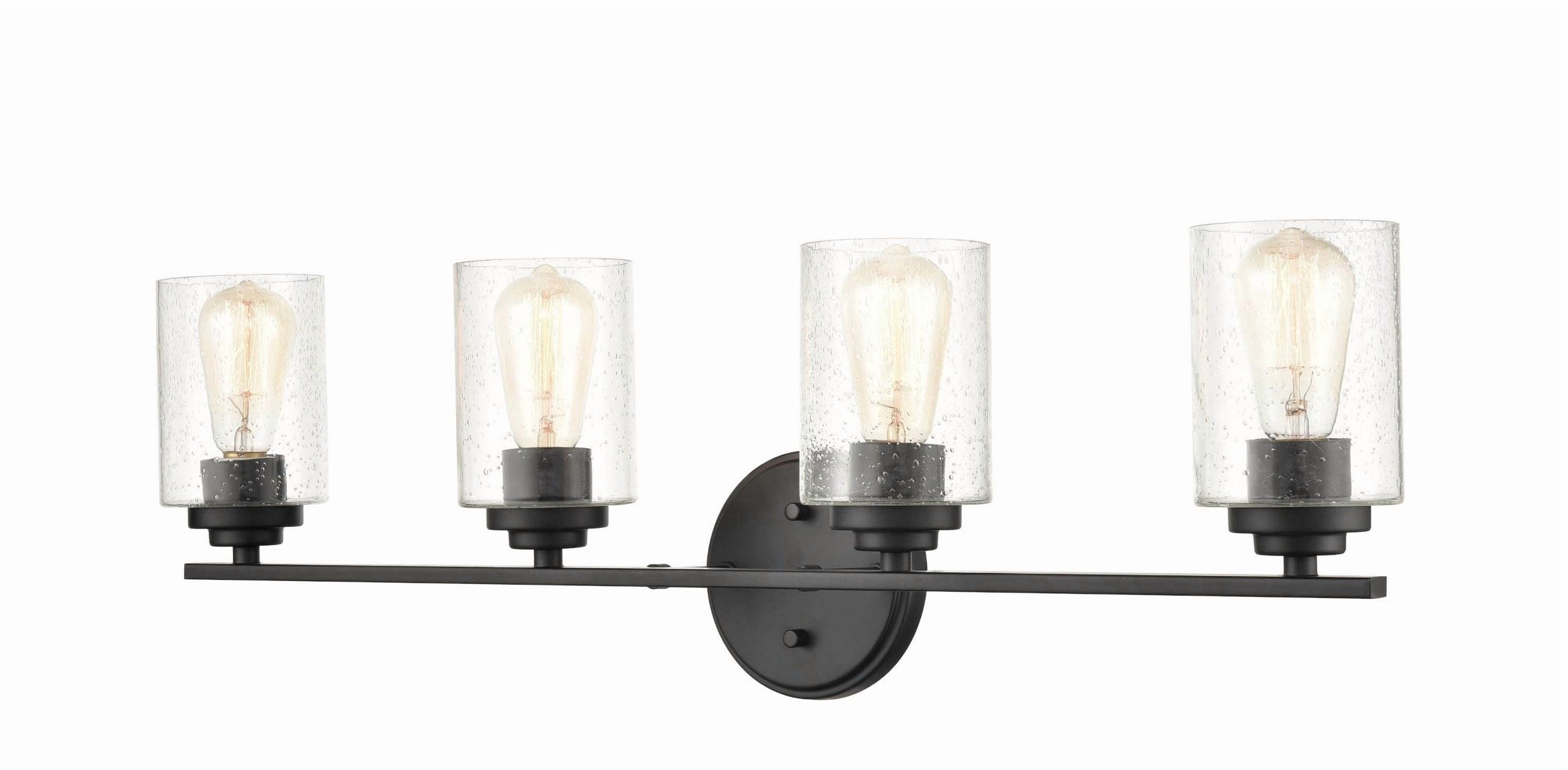 4 - Light Matte Black / Black Wall Sconce
