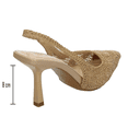 thumbnail image 3 of Zapatilla Berlin Mujer Beige Tacón Punta Tejido Casual beige 24, 3 of 9