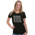 thumbnail image 3 of Sidekick Superhero BFF Bestie Forever Womens Fitted Plus Size Graphic Tee Brisco Brands 2X, 3 of 5