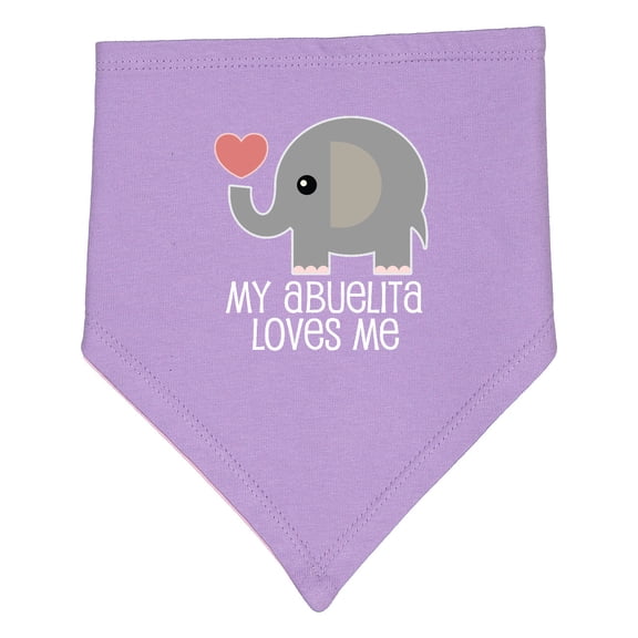 Inktastic My Abuelita Loves Me Baby Bandana Bib