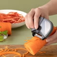thumbnail image 4 of Trancheuse de Légumes en Acier Inoxydable Râpe Outil Fonctionnel à Main pour Éplucher Rapidement Râper pour Concombre Pomme de Terre Carottes Fromage et Plus la Grille Plaque Râpe en Céramique Faite à la Main Légumes, 4 of 8