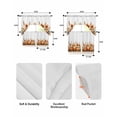 thumbnail image 5 of Pumpkins Fall Swag Kitchen Curtains Sets for Windows 24 Inch Length, Thanksgiving Maple Leaf Wheat Short Window Curtain Panels Swags Valances and Tiers 3 Piece Set for Cafe/Dining Room, 5 of 5