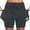 Gray, variant on Mid Waist Skirt Pants for Women Casual Sports with Pockets, Two New Short Skirts, Soft Material, Suitable for Multiple Occasions