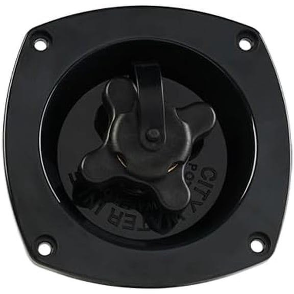 SEAFLO Wall Mount Pressure Regulated Water Inlet (Black)