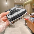 thumbnail image 4 of SOATUTO Cool Bear Shockproof Clear Phone Case Cover 3D Bear Luxury For iPhone 13 6.1 inch - Black, 4 of 6