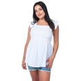 thumbnail image 1 of Blusa Maternidad Algodón Fresca Cómoda Ropa Embarazo Blusa Mujer Casual Con Encaje Color Blanco, 1 of 4