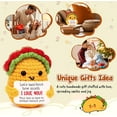 thumbnail image 3 of Positive Crochet Taco Plush – Inspirational Emotional Support Gift for Women Men, Self Care Desk Decor, Christmas Birthday Thanksgiving Gifts for Son Daughter Sister Mom Dad Friend Coworkers, 3 of 10