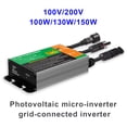 thumbnail image 4 of Scienceny Microinversor de conexión a red, convertidor Solar de 22-50V, IP55, mejora profesional, energía eléctrica para exteriores, equipo doméstico Herramientas eléctricas 150L AC220V 130W Scienceny TO010482-02, 4 of 6