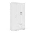 thumbnail image 4 of Ropero de Madera Mobi Muebles Modelo Lavanda Color Blanco, 4 of 7
